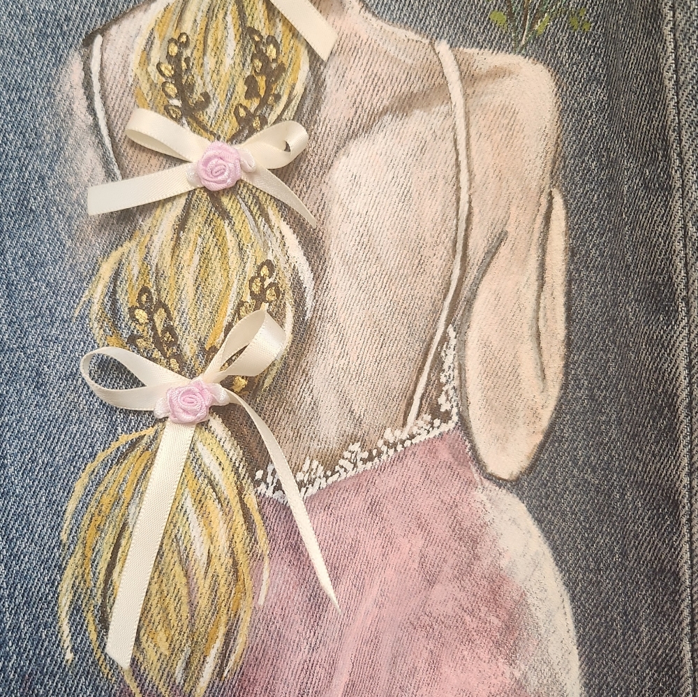 Hand painted jeans - Picture 6 of 7